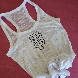 SF Giants White Sheer Tank